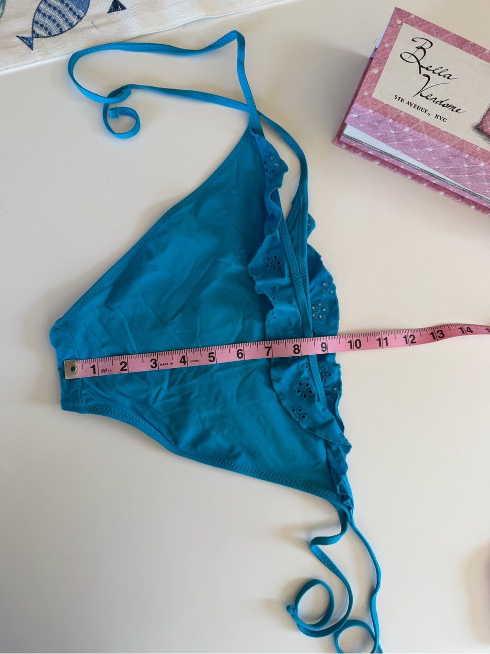 Blue Ruffled Bikini Bottom - Picture 7 of 7